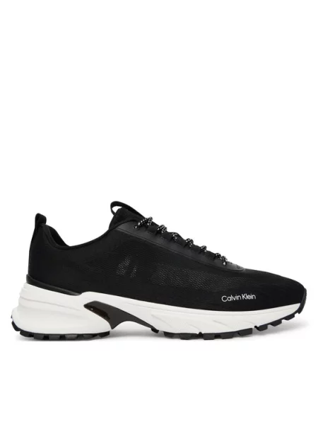 Calvin Klein Superge Hike Runner Laceup Knit črna