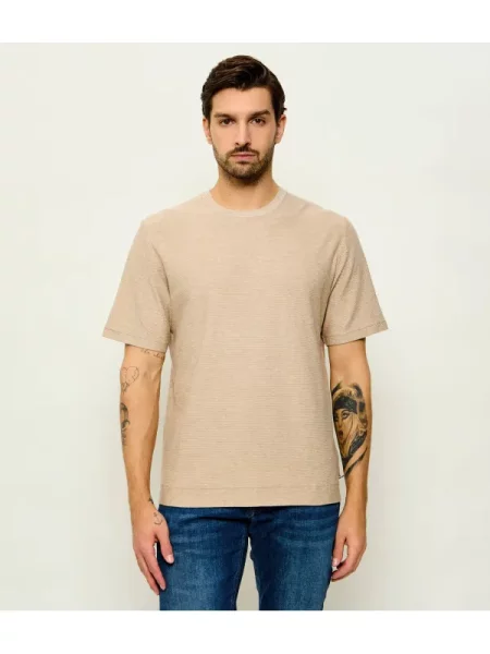 Bogner Tricou HORTON | cu adaos de mătase și cașmir bej