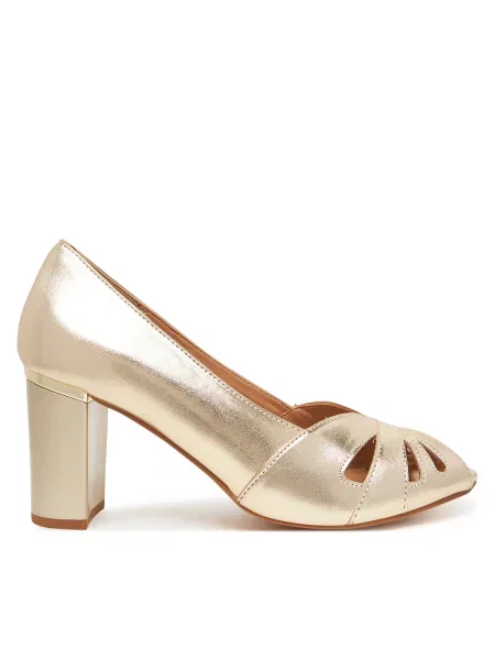 Полуботинки Lasocki золотые