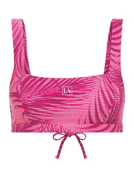 LASCANA ACTIVE Športen bikini zgornji del roza / bordo bela