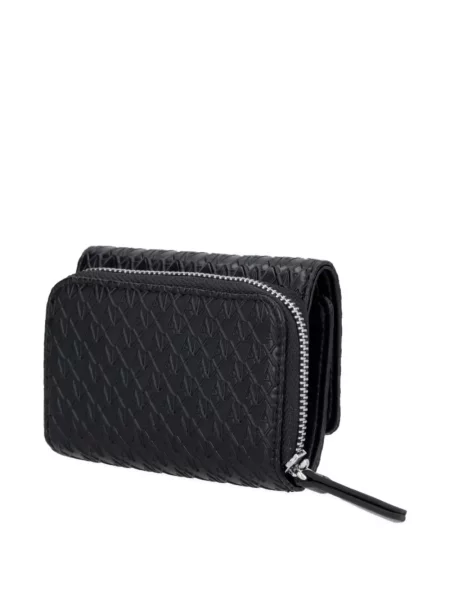 Portofel Armani Exchange cu autograf negru