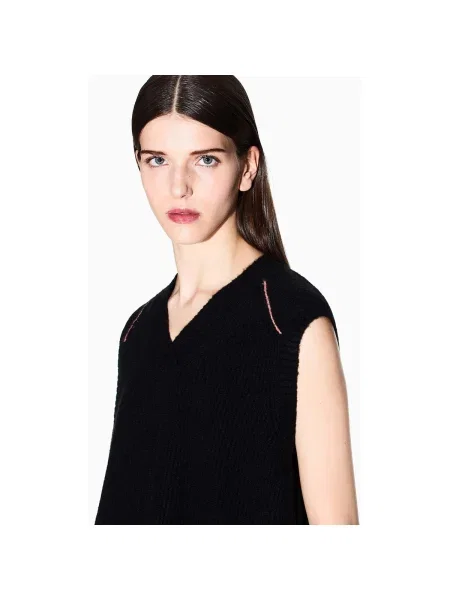 Pulover Eax tricotate negru