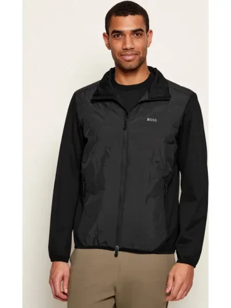 BOSS Green geacă de tranziție negru