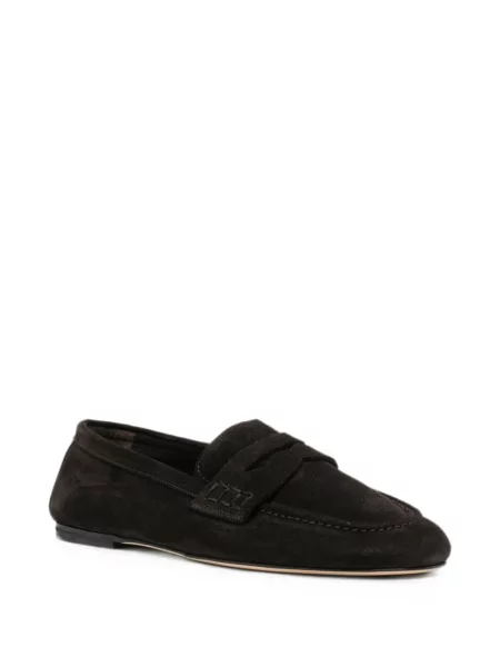 Pantofi loafer Dear Frances din piele de căprioară maro
