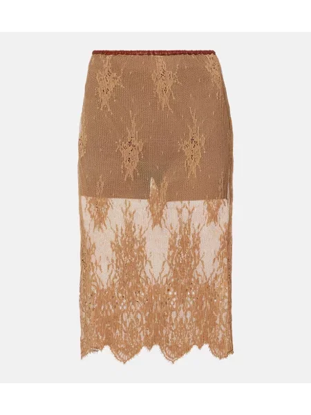 Usnjeno krilo Jacques Wei rjava