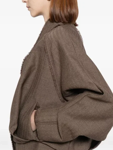 Geacă Yangkehan drapată maro