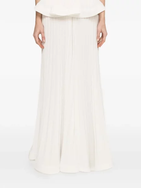 Pantaloni palazzo Nissa alb