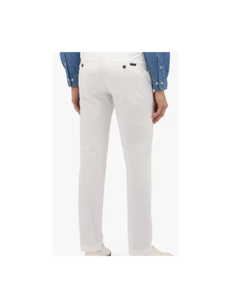 Сhinosy Brooks Brothers ze stretchu białe