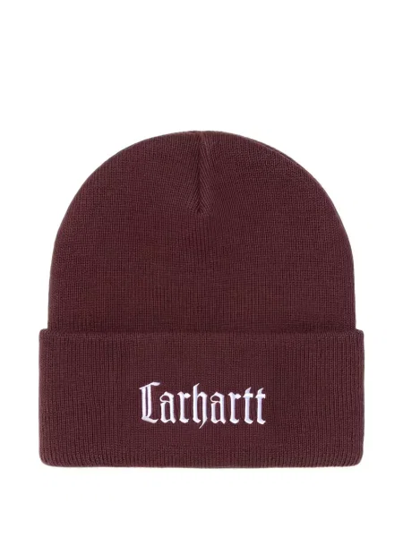 Шапка Carhartt Wip бродирана червено