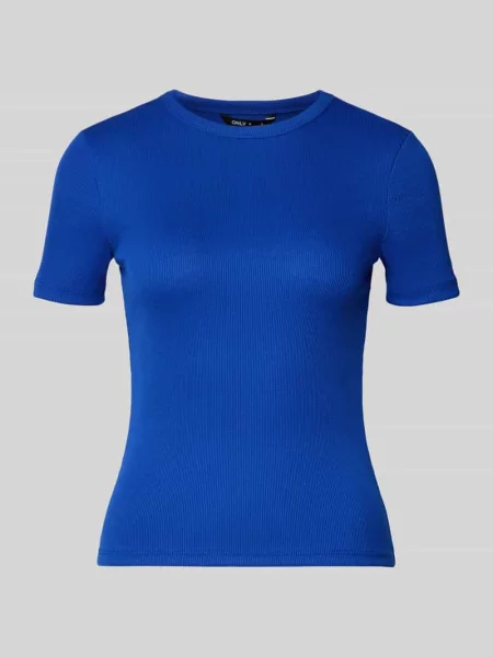 T-shirt o kroju slim fit z dodatkiem model LUPE' Only niebieska
