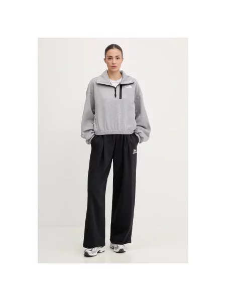 Sweter The North Face polarowy szary
