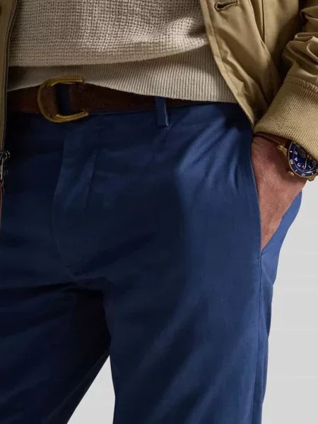 Chinosy o kroju slim fit z mieszanki bawełny Polo Ralph Lauren