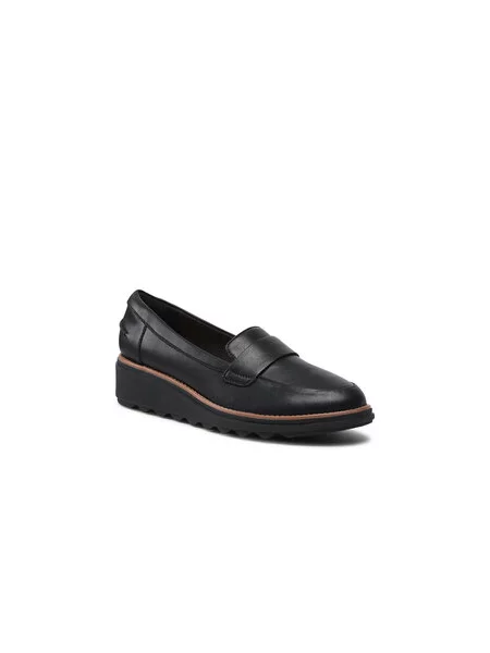 Félcipő Clarks fekete