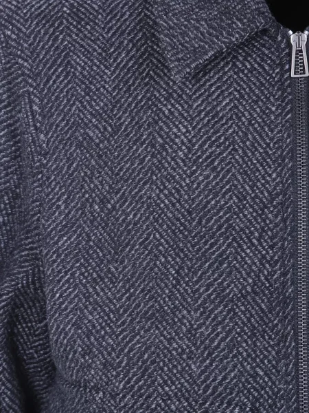 Geacă Paul Smith cu model herringbone negru