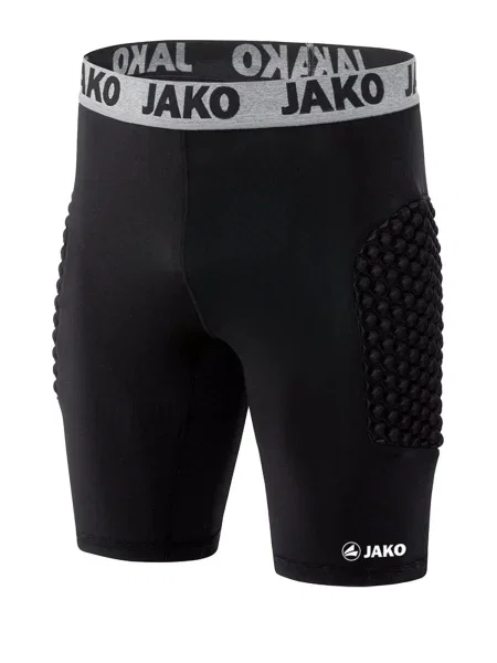 JAKO Sportske gaće siva / crna bijela