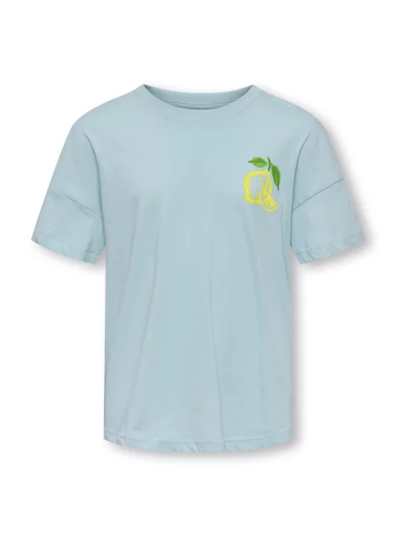 ONLY GIRLS Tricou KOGLimone deschis / galben / verde / roz albastru