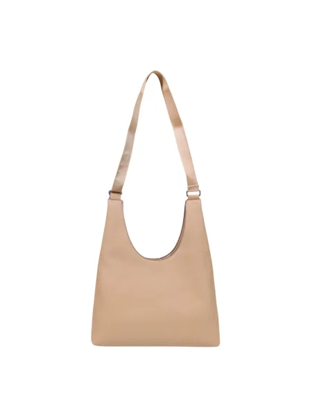 Calvin Klein Torebka Webbing Adj Strap Large Shoulder beżowy