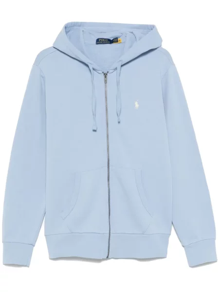 Hanorac cu glugă Polo Ralph Lauren albastru