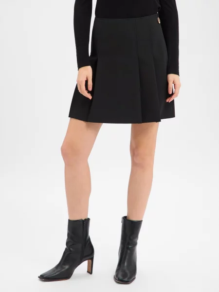 HUGO spódniczka mini Roballo Kobiety Sztuczne włókno jednolity 34 czarny