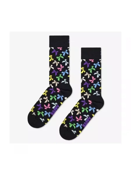 Ponožky Happy Socks s mašľou čierna