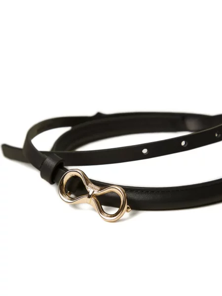Curea Twinset din piele negru