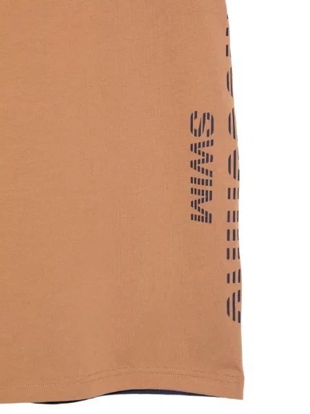 Tricou Moschino cu decolteu rotund maro