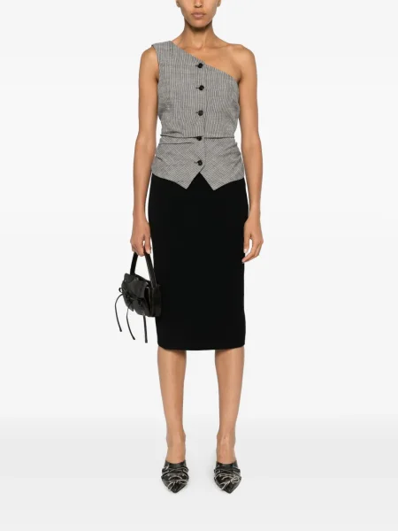 Midi midi sukně Christian Dior Pre-owned černé