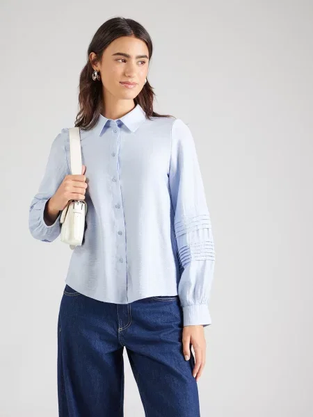 VERO MODA Bluza VMISELA sivkasto plava