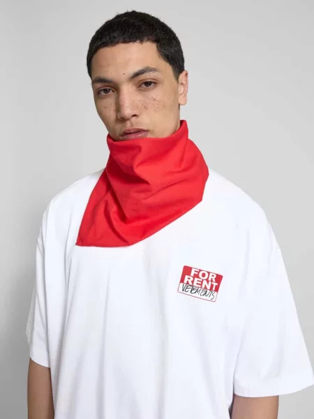 T-shirt o kroju oversized z czystej bawełny Vetements biała