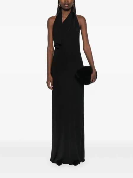 Rochie maxi Khaite de costum negru