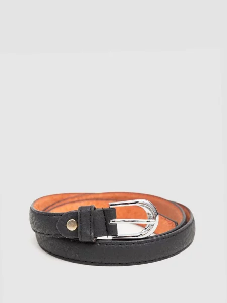 Ремінь Ager з ремінцями чорний