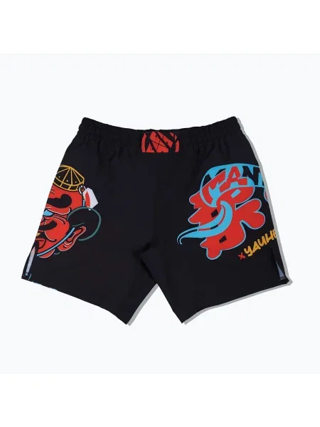 Sportnadrág MANTO Tengu multicolor. Méret: M fekete