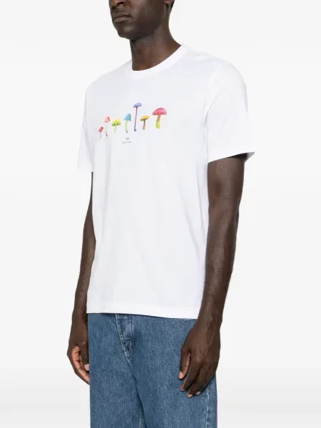 Tricou Ps Paul Smith cu imagine alb