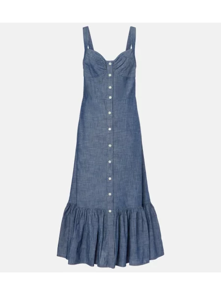 Rochie maxi Polo Ralph Lauren de costum albastru