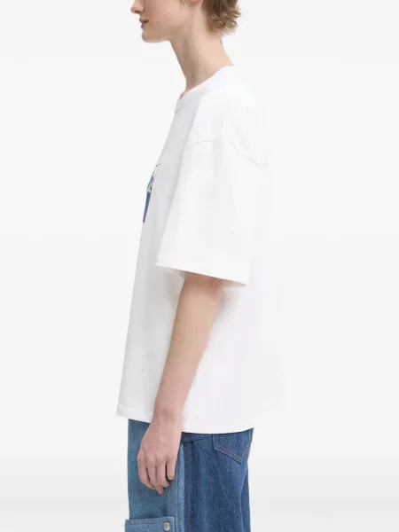 Tricou Fiorucci cu imagine alb
