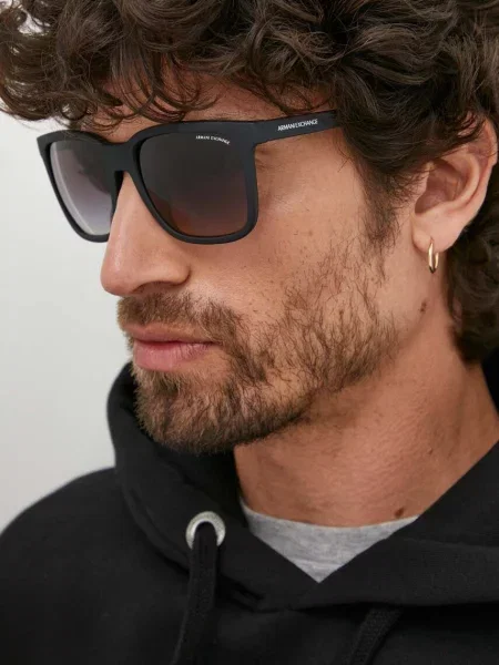Armani Exchange Ochelari de soare bărbați rosu negru