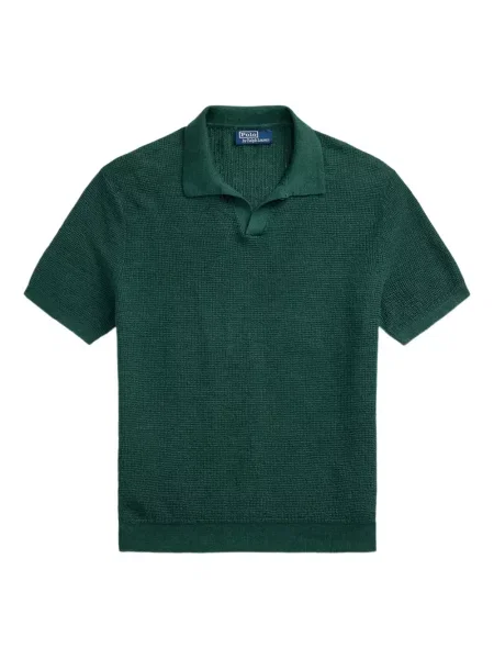 Szerokie polo Polo Ralph Lauren z przetarciami w paski czarne