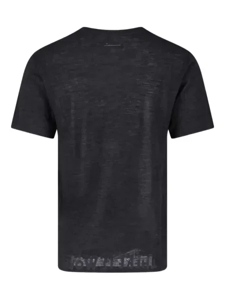 Μπλούζα Mm6 Maison Margiela με σχέδιο μαύρο
