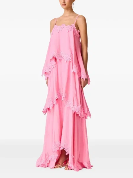 Rochie maxi Elliatt din dantelă roz