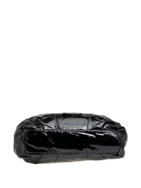 Colier Michael Kors din piele de lac negru