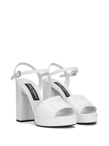 Sandale Dolce & Gabbana cu platformă alb