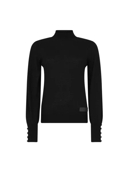 Sweter z golfem Silvian Heach z rękawami balonowymi do golfa czarny