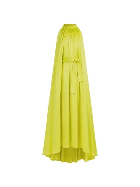 Rochie maxi Sa Su Phi fără mâneci galben