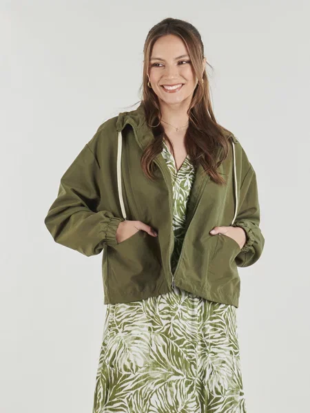 VERO MODA Přechodná bunda VMDORA olivová