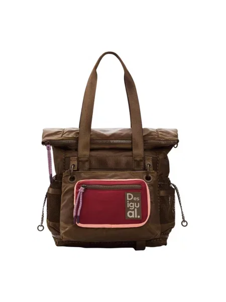 Torebka Desigual w stylu grunge brązowa