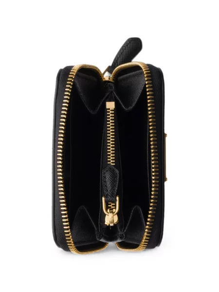 Δερμάτινος πορτοφόλι Prada μαύρο