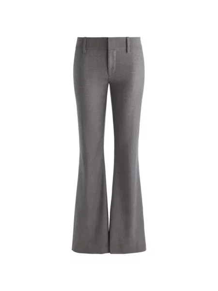 Pantaloni Alice + Olivia cu talie joasă gri