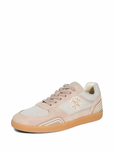 Sneakerși Tory Burch din piele de căprioară roz