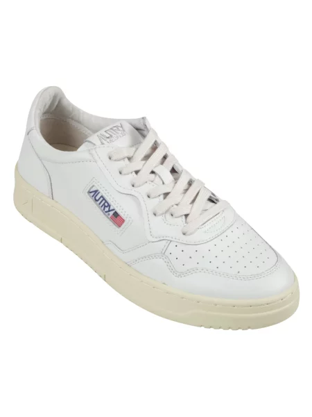 Sneakers Autry Medalist Low Man Leat/ Leat Wht/ Wht EUR 41 białe
