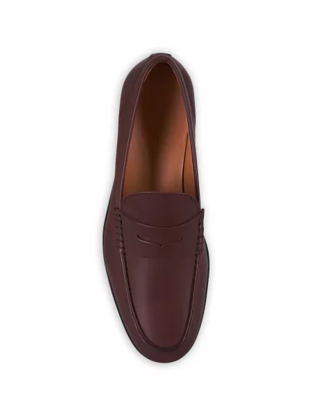 Kožne loaferice Tod's smeđa